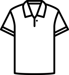 Cotton Polo Shirt Outline Svg Vector, Free Vectors File